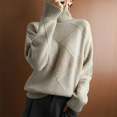 Rauten-Rollkragenpullover – Raffinerad värme med modern stil